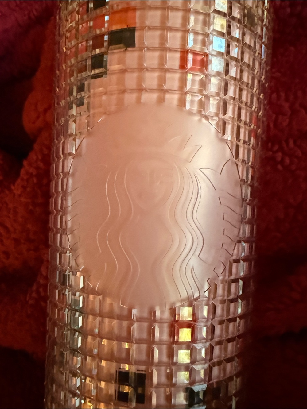Starbucks Iridescent Pink Textured Tumbler